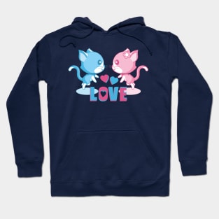 Kittens and love are always together. Hoodie